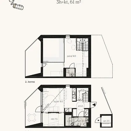 Apartment Peak By Aavalevi Holidays, Ski-in Ski-out, Mountain View